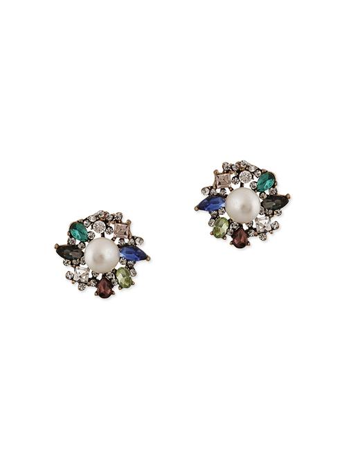 multi colored metal studs earrings - 11447342 - Very Small Image - 1