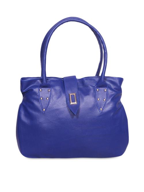 magnetic snap closure solid blue handbag - 1144993 - Very Small Image - 1