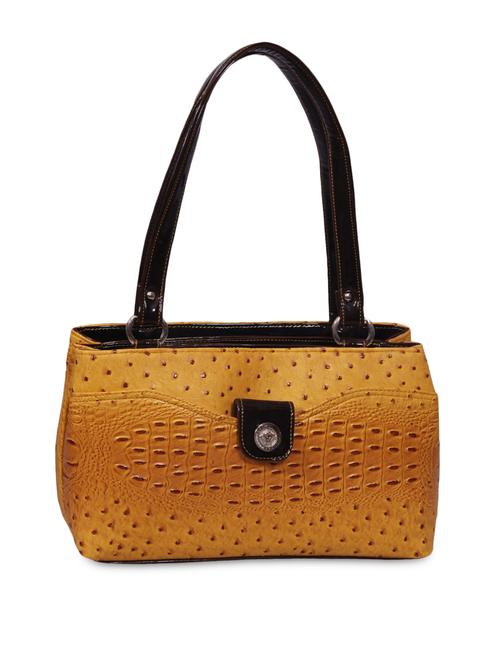 yellow faux leather handbag - 1145019 - Very Small Image - 1