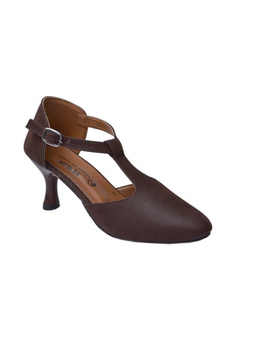 brown patent leather slip on pumps - 11452478 - Very Small Image - 1
