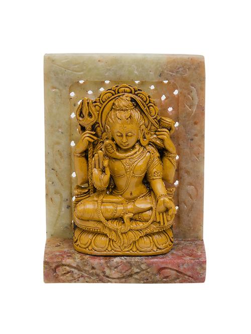 shiva idol of stone brown statue - 11454146 - Very Small Image - 1