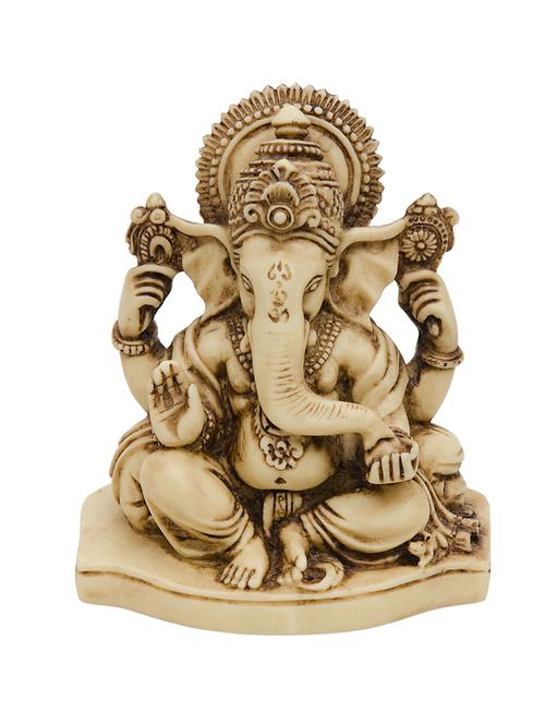 ganesh idol murti with bone finish of marble dust - 11454169 - Very Small Image - 1