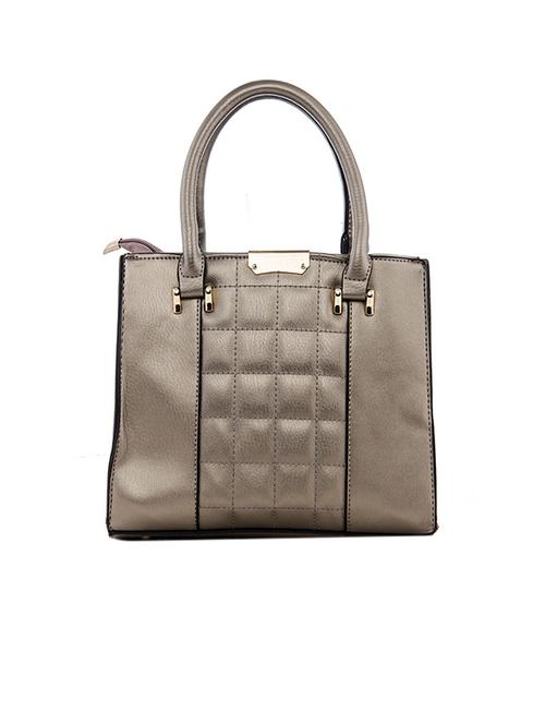 metallic leatherette handbag - 11456100 - Very Small Image - 1