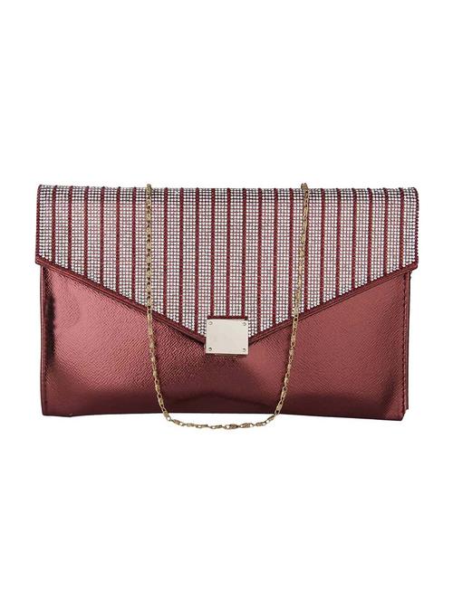 red leatherette envelope clutches - 11456656 - Very Small Image - 1