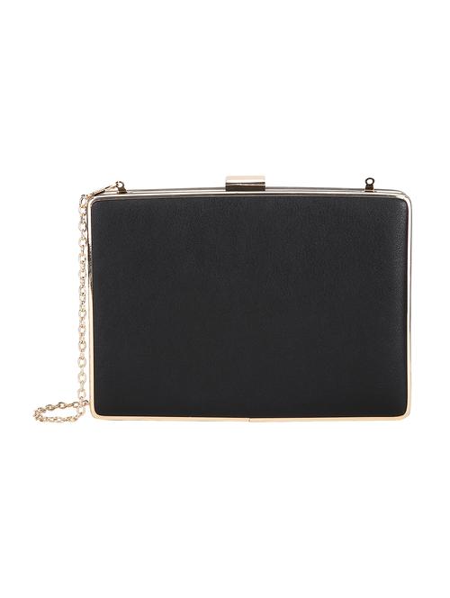 black leatherette clutch - 11458898 - Very Small Image - 1