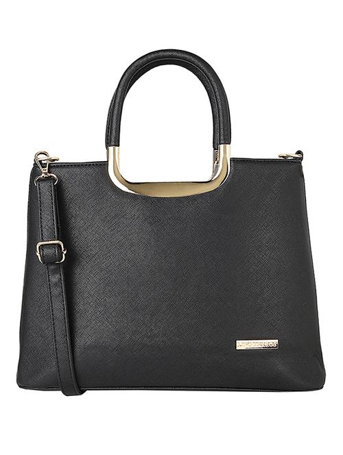 black leatherette handbag - 11458921 - Very Small Image - 1