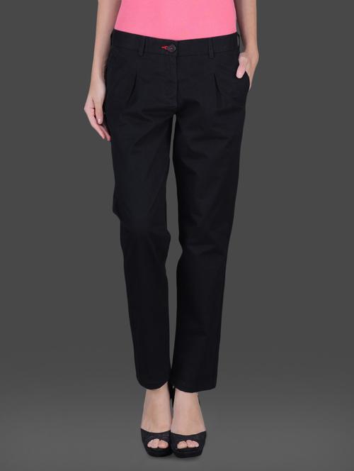 solid black front pleat formal trouser - 1145912 - Very Small Image - 1