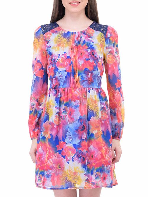 multicolored printed dress - 11459176 - Very Small Image - 1