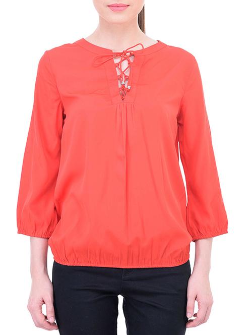 pink polyester regular top - 11459432 - Very Small Image - 1