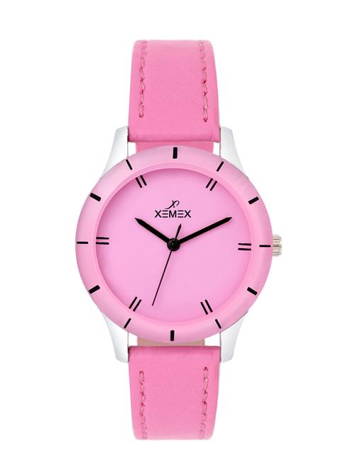 pink leatherette wrist watch - 11459730 - Very Small Image - 1
