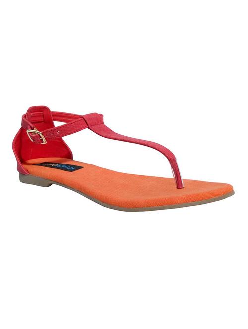 orange jute tstrap sandals - 11459809 - Very Small Image - 1