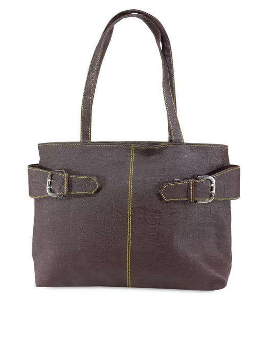Dual compartment leatherette handbag - 1146122 - Very Small Image - 1