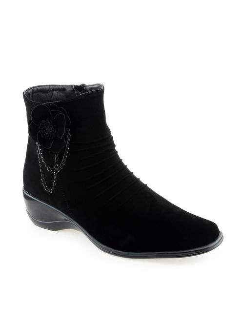 black suede ankle boot - 11461422 - Very Small Image - 1
