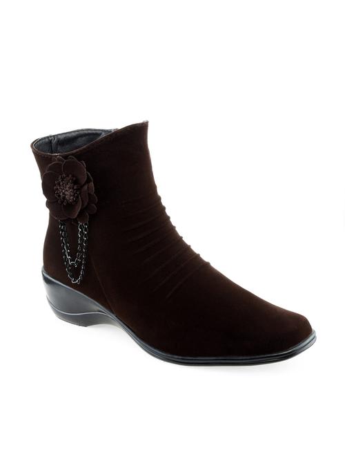 brown suede ankle boot - 11461423 - Very Small Image - 1