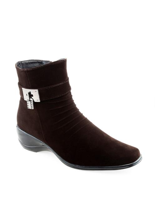 brown suede ankle boot - 11461447 - Very Small Image - 1