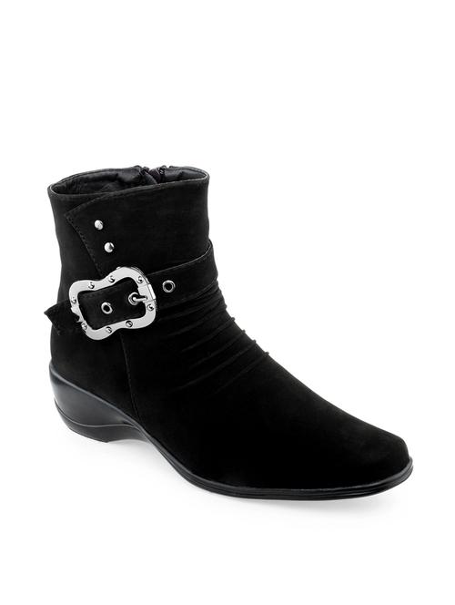 black suede ankle boot - 11461448 - Very Small Image - 1