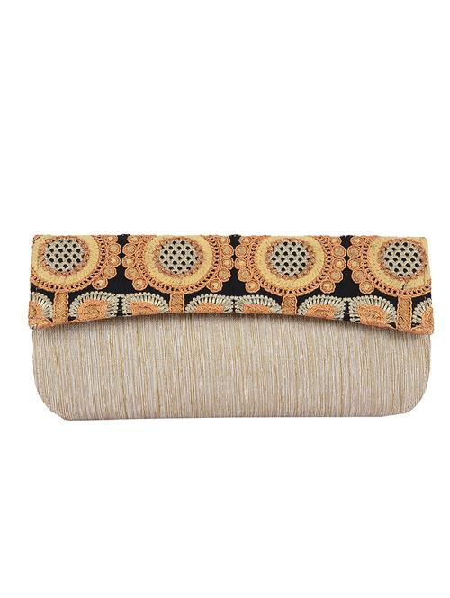 multi colored silk embroidered clutch - 11462746 - Very Small Image - 1