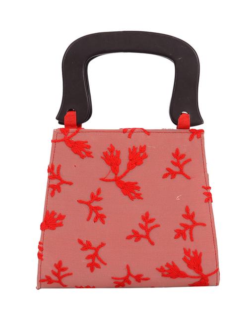 red silk embroidered clutch - 11462786 - Very Small Image - 1