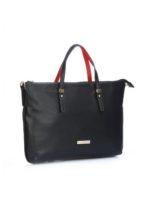 solid black leatherette handbag - 11466922 - Very Small Image - 1