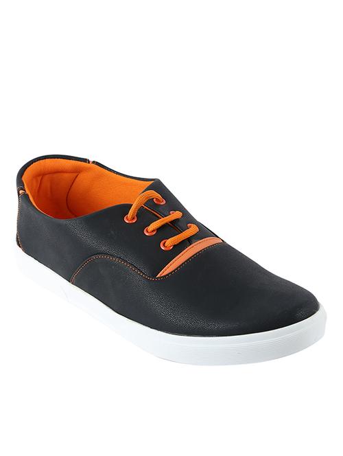 black synthetic lace up sneakers - 11468188 - Very Small Image - 1
