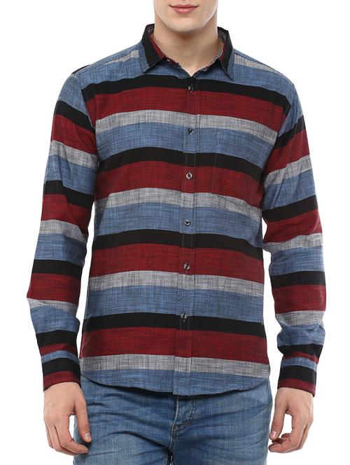 multi colored cotton casual shirt - 11468361 - Very Small Image - 1