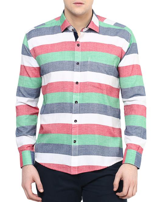 multi colored cotton casual shirt - 11468362 - Very Small Image - 1