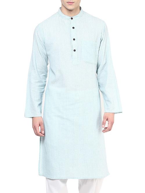 green cotton kurta - 11468590 - Very Small Image - 1