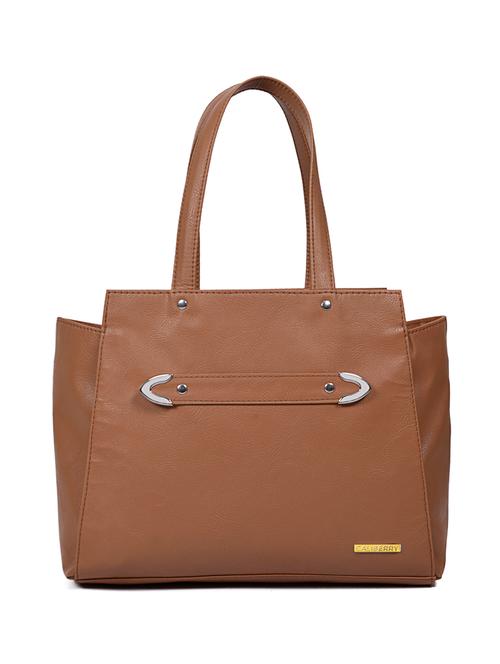 brown leatherette handbag - 11478023 - Very Small Image - 1