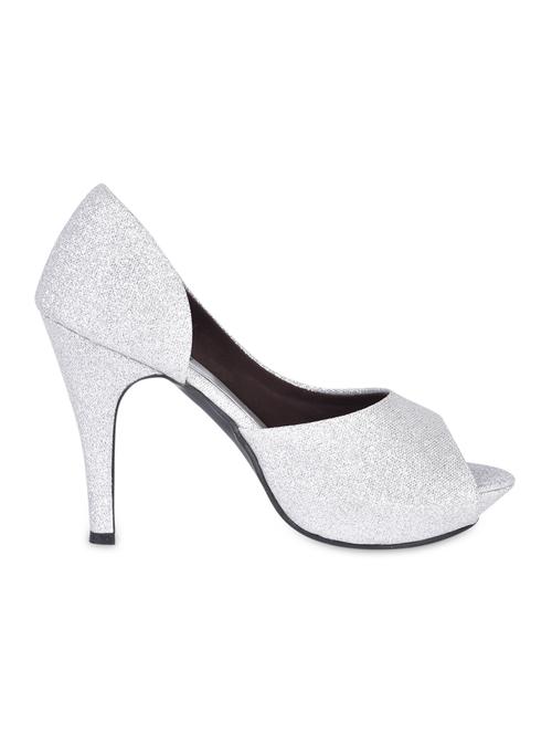 Silver Bling Peep Toe Pumps - 1147825 - Very Small Image - 1