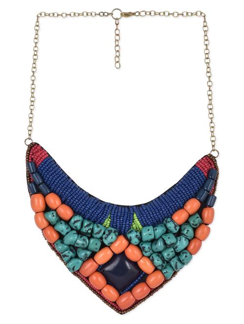 multi beads metallic necklace - 1147938 - Very Small Image - 1