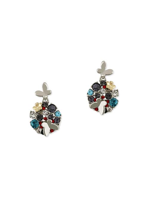 silver crystal drop earring - 11482368 - Very Small Image - 1