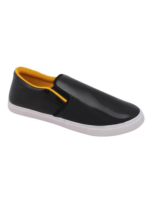 yellow leatherette plimsoll - 11484122 - Very Small Image - 1