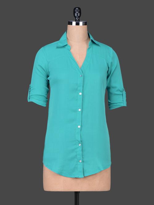 solid polyester shirt - 1149114 - Very Small Image - 1