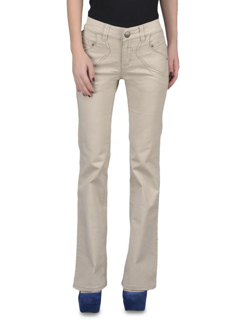 solid beige trousers - 1149350 - Very Small Image - 1