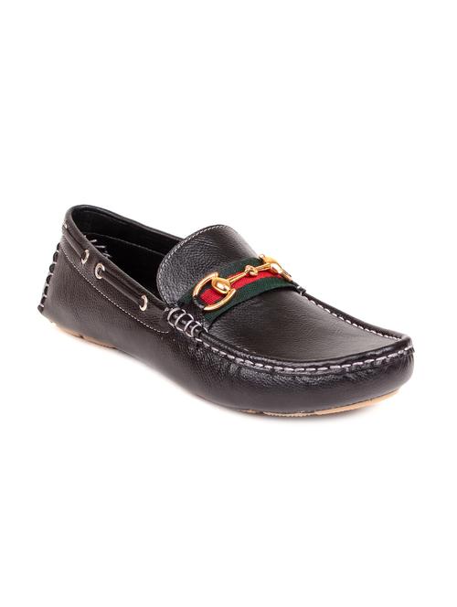 black leatherette loafers - 11494017 - Very Small Image - 1
