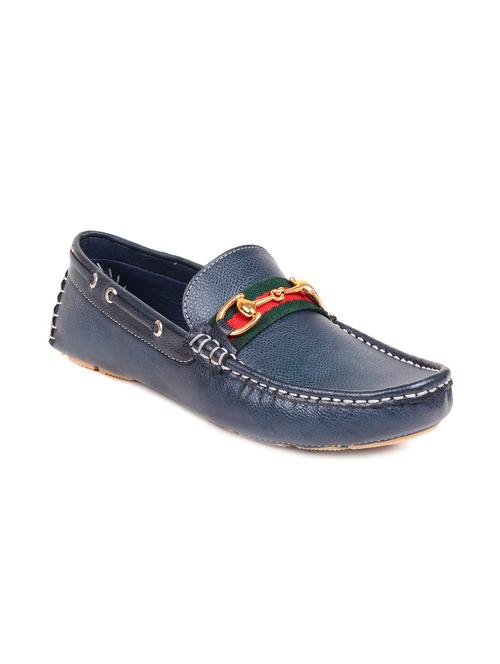 blue leatherette loafers - 11494018 - Very Small Image - 1