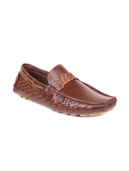 brown leatherette loafers - 11494022 - Very Small Image - 1