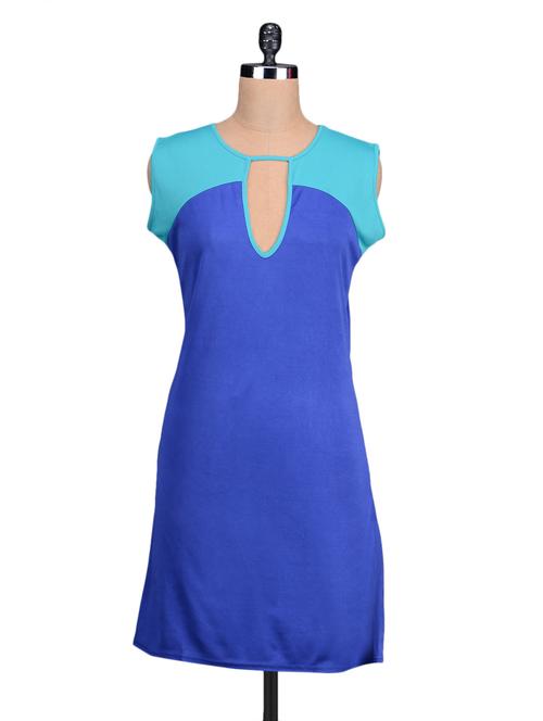 blue poly knit dress - 1149984 - Very Small Image - 1
