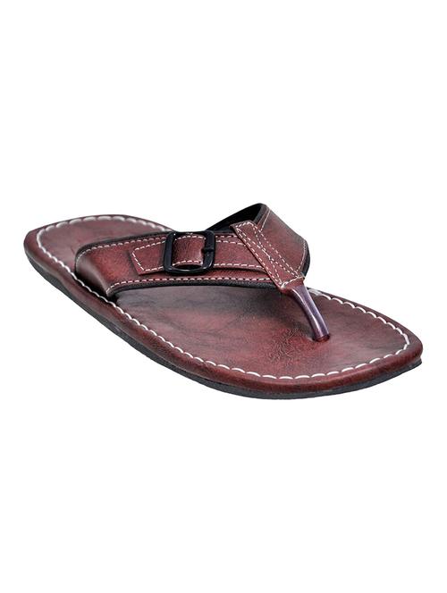 brown leatherette slipper - 11501984 - Very Small Image - 1