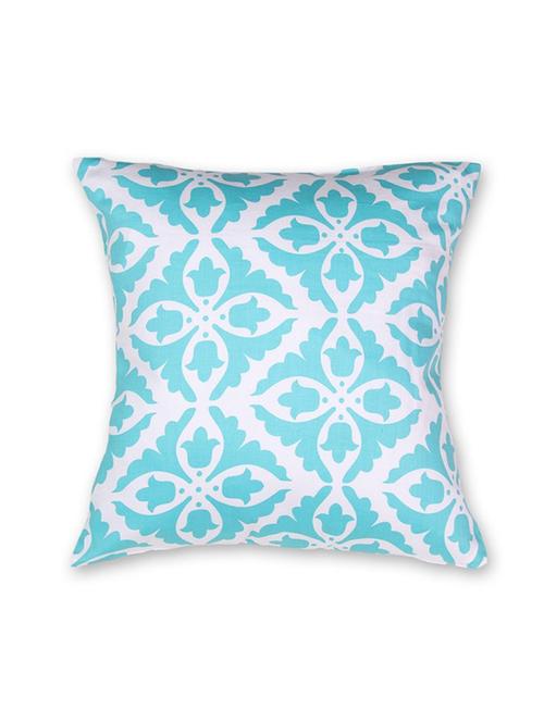 house this the uzbek suzani 100% cotton cushion cover - green - 11504556 - Very Small Image - 1