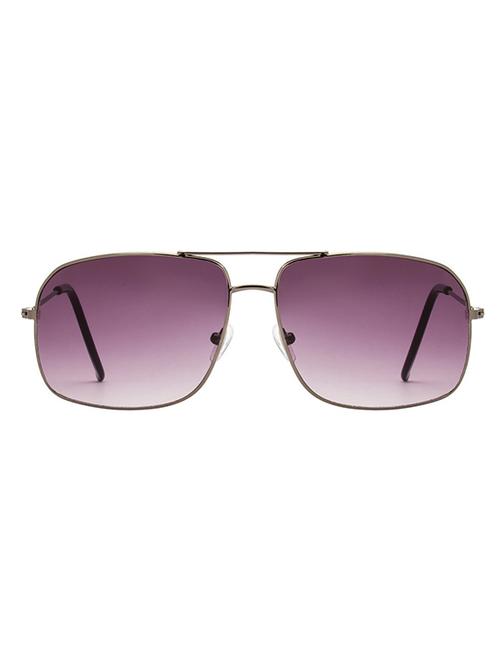 gunmetal metal rectangle men sunglass - 11506665 - Very Small Image - 1