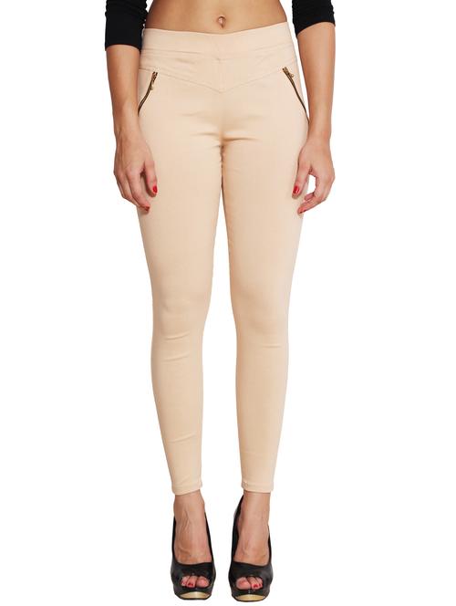beige nylon jeggings - 11508372 - Very Small Image - 1