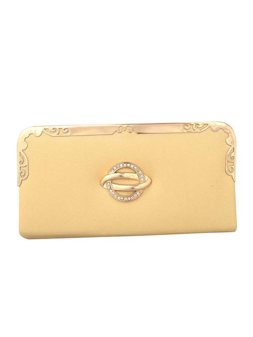 beige leatherette clutch - 11509860 - Very Small Image - 1