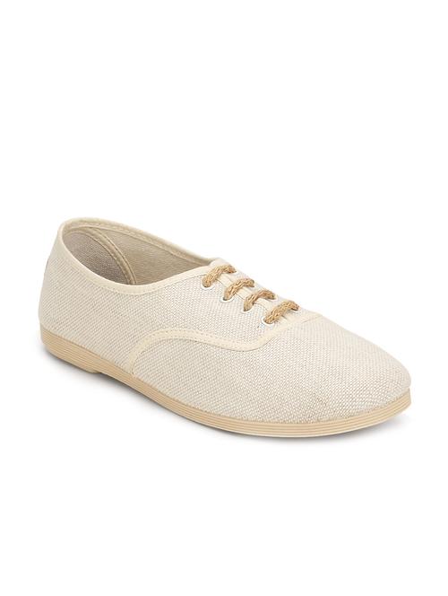 beige lace-up casual shoe - 11510035 - Very Small Image - 1