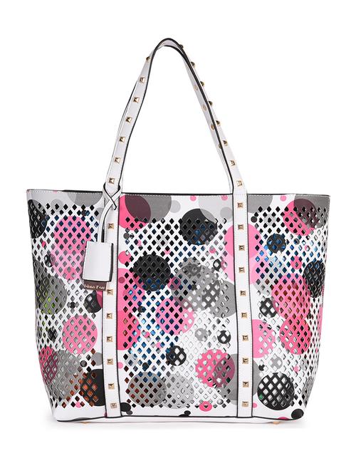 multi colored leatherette handbag - 11510579 - Very Small Image - 1