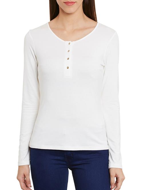 white viscose regular tshirt - 11511061 - Very Small Image - 1