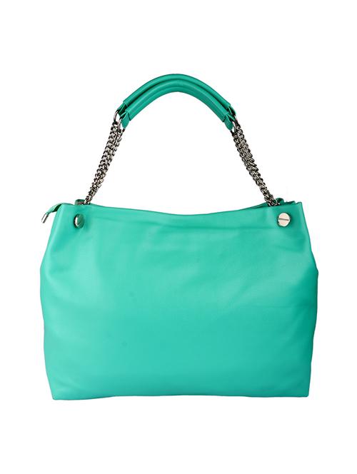 solid green leatherette handbag - 11512622 - Very Small Image - 1