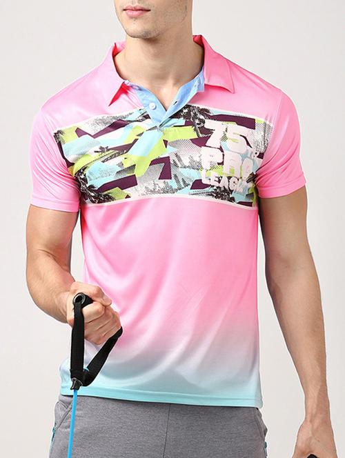 pink polyester tshirt - 11517450 - Very Small Image - 1
