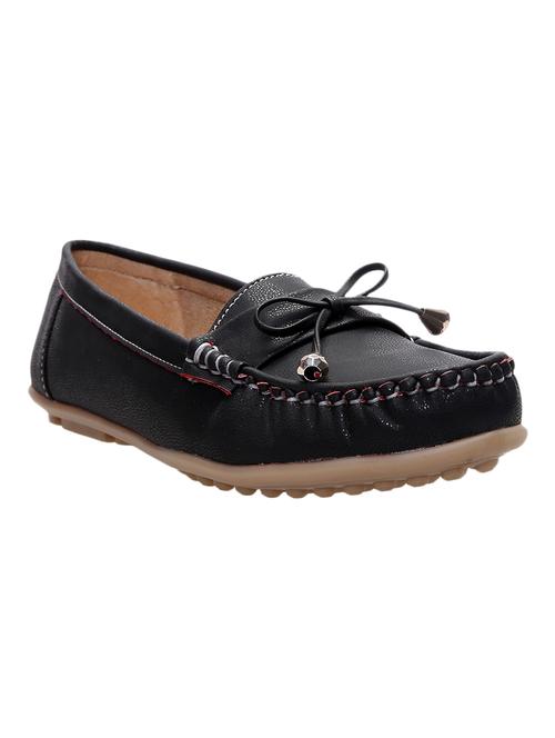 black faux leather slip on moccasins - 11517534 - Very Small Image - 1