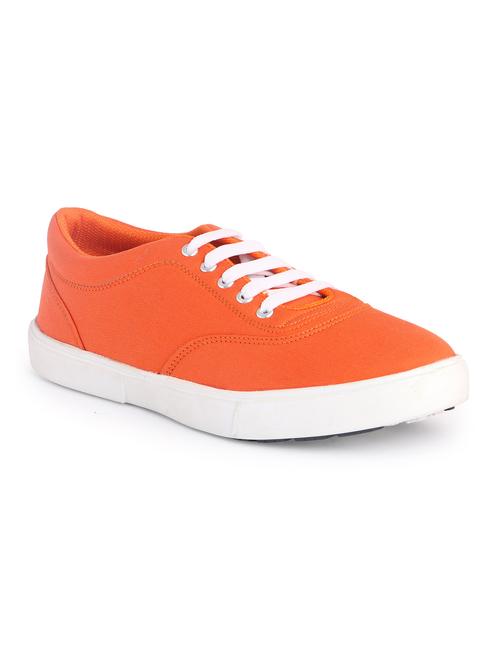 solid orange fabric sneaker - 11517560 - Very Small Image - 1